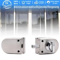 Gambar Kunci Pintu Kaca 10 - 12 Mm Double Glass Door Lock Kunci Pintu Grendel Slot Pintu Kaca Untuk Kamar Mandi - Perak dari sauqi bako1 undefined 4 Tokopedia