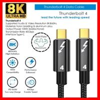 Gambar Kabel Thunderbolt 4 data cable 40Gbps 8K 60hz PD 100W Usb C Macbook Charger Panjang AAROV dari ORIGINALproducts JAKARTA undefined 2 Tokopedia