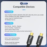 Gambar Kabel Thunderbolt 4 data cable 40Gbps 8K 60hz PD 100W Usb C Macbook Charger Panjang AAROV dari ORIGINALproducts JAKARTA undefined 4 Tokopedia