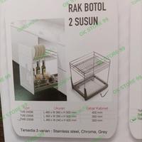 Gambar Rak piring botol 2 susun lemari dapur twin tmb 23056 dari OK STORE 99 undefined 1 Tokopedia