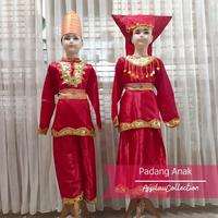 Gambar Pakaian Tradisional Sumatera Barat (Padang) Anak//Baju Adat Sumatera Barat (Padang) Anak - laki-laki merah, 3 dari Toko Cicicuitt undefined 1 Tokopedia