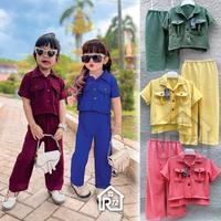 Gambar Yasmin Set - Baju Santai Anak Musim Panas / Tropis Bahan Crinkle Usia 1 - 5 Tahun - Baby Pink, S dari vwdrikk21 undefined 4 Tokopedia