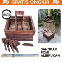 Gambar SANGKAR BURUNG PLECI PCMI KAYU SONOKELING - Mentahan dari blackliste undefined 3 Tokopedia