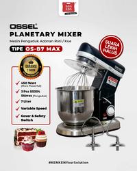 Gambar OSSEL Mixer Roti Stand Mixer Planetary Mixer 7 Liter OS-B7 MAX Cover Safety Switch OSSEL TERMURAH viral dari KEN KEN YOGYAKARTA undefined 1 Tokopedia