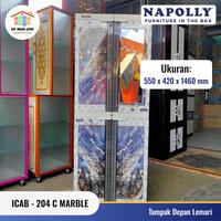 Gambar Lemari Pakaian Plastik 4 Pintu NAPOLLY ICAB-204 C MARBLE 4 Susun Dengan Cermin Kunci dari UD. MEGA JAYA undefined 2 Tokopedia