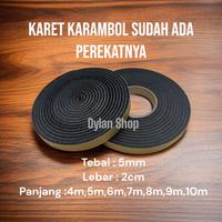 Gambar Karet Karambol Sudah Ada Perekatnya 5mm Tersedia 4 meter sampai 10 meter - 10 meter dari dylan sport dan musik undefined 1 Tokopedia