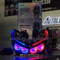 Gambar BILED VARIO 125 150 LED NEW CUSTOM 4 PCS BILED AES TURBO SE ULTRACOOLER 2 INCH FULL SET REFLEKTOR dari AUTOLED JAYA MOTOR undefined 3 Tokopedia