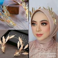 Gambar Dahlia Headpiece - Hiasan Hijab / Kepala Elegan Mahkota Pengantin Bridesmaid dari bwyas undefined 1 Tokopedia