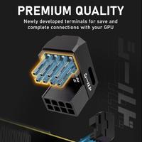 Gambar EZDIY FAB SHIELD Series 8 Pin PCIe GPU Power Adapter 180-Degree Angled Connector Aluminum Design for Graphics Cards I Standard I Reverse - White Edition , Standard  dari Duta Mandiri Infokom undefined 5 Tokopedia
