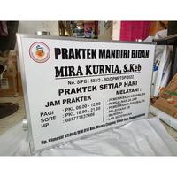 Gambar Neon box akrilik 2sisi 65x40,70x50 Bidan, dokter, dokter gigi, kios, cafe, barbershop, dll. - 65x40, Frem almunium dari rasnu.id undefined 3 Tokopedia