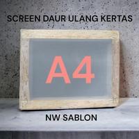 Gambar frame screen daur ulang kertas cetakan bubur kertas ukuran a4 - Kayu kain A4 dari bebegrill. undefined 1 Tokopedia