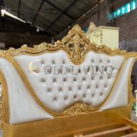 Gambar Set kamar tidur ukir mewah jati antik mas goldleaf prada dari Goldliving Furniture Jepara undefined 5 Tokopedia