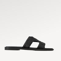 Gambar Sendal sandals Man LV Louis Vuitton LV Oasis Mule Denim Noir Original Product dari nuedono undefined 3 Tokopedia