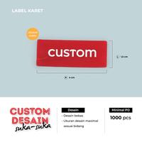 Gambar Label Karet Custom Logo Merek Branding Produk – Desain Bebas – Minimal Order 1000 pcs - Custom, 1000 pcs dari KUZATURA_NEW undefined 5 Tokopedia