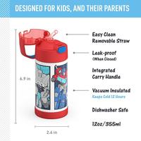 Gambar THERMOS FUNTAINER Water Bottle with Straw - 12 Ounce - Kids Stainless Steel Transformers dari Bambini Corner Official undefined 2 Tokopedia