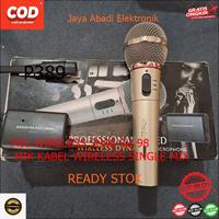 Gambar P389 MIC WIRELESS SH98 SH 98 MIK KABEL WIRELESS SINGLE MIX WIRELES MIKROPHONE PRO NIRKABEL UHF PROFESIONAL MIKROFON KARAOKE VOKAL VOCAL RECEIVER KECIL 1 SET PAKET SUARA JERNIH SOUND SISTEM AUDIO SYSTEM SN dari grosirhasyifa12 undefined 1 Tokopedia