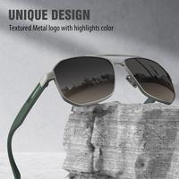 Gambar LUENX Kacamata Aviator Sunglasses for Men Square Polarized Polygon Lens - UV 400 Protection with Accessories 61MM Driving Outdoor  Original Sunglasses 6408-2 - Hitam dari LUENX-Sunglasses undefined 5 Tokopedia