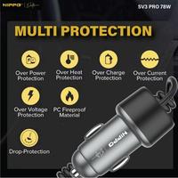 Gambar Hippo Elite SV3 Pro Car Charger Pd 78W 2 Port Built In Cable Charger Casan Mobil Power Delivery Super Fast Charging Multi Protocol dari ILO Id undefined 3 Tokopedia