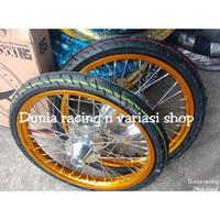 Gambar Paketan Velg Paket Pelek ring 17 + Ban Velg NMAX Old Nmax New Aerox 155 ring ADV PCX 150 PCX 160 Beat Scoopy Vario 125 150 ring 17 sama Ban luar dalam Velg Rossi paketan - Nmax old +Ban, Merah dari Cilbil undefined 3 Tokopedia
