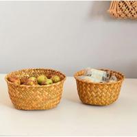 Gambar Berau Set Keranjang purun Laut Ukuran Kecil untuk Meja kopi, wadah camilan, tempat aksesoris rambut, hadiah kado, keranjang multifungsi serbaguna Purun Basket Set Size for Coffee Table, Snack Container, Hair Accessory Holder, Gift, Multi-purpose Multifunc dari Dandelion Stores undefined 1 Tokopedia