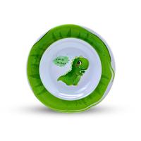 Gambar Onyx Seiv, Piring Makan Cekung 8 inch: Melamin, Aman untuk Makanan, Halal, 1808S Karakter Anak Dino - Dino Hijau dari Onyx Melamin undefined 3 Tokopedia