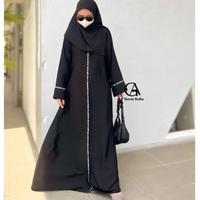 Gambar Abaya Mahira by Gerai Aulia | Abaya Payet Polos Dubai Umroh Lebaran - Pinky, L dari mosaicmoda undefined 3 Tokopedia
