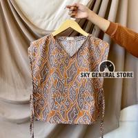 Gambar [TERBARU] Vest / Outer Wanita Motif Batik Cantik All Size Bahan Katun Lembut V2 - 22 dari Sky General Store undefined 1 Tokopedia