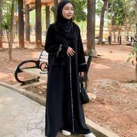 Gambar Abaya Mahira by Gerai Aulia | Abaya Payet Polos Dubai Umroh Lebaran - Pinky, L dari mosaicmoda undefined 1 Tokopedia