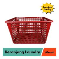 Gambar Keranjang Laundry Keranjang Baju Keranjang Plastik Jumbo Keranjang Pajero - Merah dari Go Happy Mart Tangsel undefined 3 Tokopedia