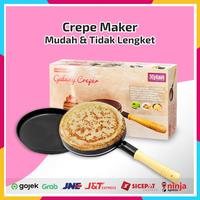 Gambar [ PAKET ] Alat Pembuat Crepes / Crepe Maker GALAXY Creper Wajan Kwalik Serbaguna + Papan Lipat Risol + Pencelup Risol - Wajan Crepe dari Home Electro undefined 3 Tokopedia