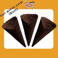 Gambar Waffle Cone Ice Cream Black Ukuran Besar isi 250 pcs dari Hedon Fresh undefined 1 Tokopedia