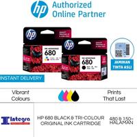 Gambar Tinta HP 680 (Hitam & Warna) 1 Set Original Ink Cartridge for Tinta Printer HP DeskJet 2135 2677 3635 3638 3775 3776 5276 Tinta HP 680 Black & Tri Colour Original Termurah Ready dari Serena-Scents undefined 2 Tokopedia