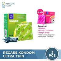 Gambar Kondom Recare Ultra Thin 3 pcs - Super Tipis & Nyaman Dipakai dari Menteng Farma undefined 1 Tokopedia