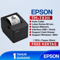 Gambar PRINTER POS KASIR EPSON THERMAL TM-T83III | TMT 83III ( USB + SERIAL ) - USB + SERIAL dari JAYA MAJU 2011 undefined 1 Tokopedia