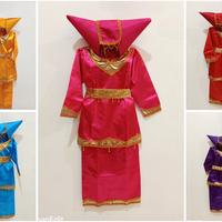 Gambar Baju pakaian adat daerah sumatera barat padang untuk anak perempuan - Biru, Size S dari rajaratu_id undefined 1 Tokopedia