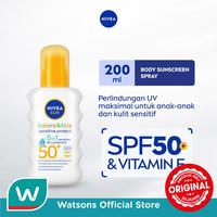 Gambar Nivea Sun Kids Body Serum Extra Protect Ultra Sensitive SPF 50+ 200ml - Sunscreen bayi anak sensitif dari Watsons Indonesia Official Store undefined 1 Tokopedia