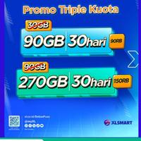 Gambar XLSMART Paket Internet XL Bebas Puas 90GB 30 Hari Promo Triple Kuota 30GB 90RB & 270GB 30hari 150RB - 90 GB 30 hari dari HA-LIN undefined 1 Tokopedia