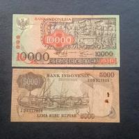 Gambar Uang Kuno Barong 10000  Rupiah & Penjala 5000 Rupiah Tahun 1975 dari Numismatics Shop undefined 2 Tokopedia