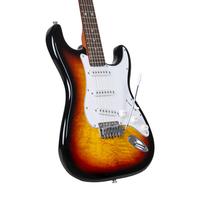 Gambar GITAR ELEKTRIK MODEL STRATOCASTER ORIGINAL GLOSS FINISH MANDALIKA MST-120SB SUNBURST dari larasKan undefined 3 Tokopedia