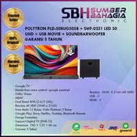 Gambar POLYTRON PLD-50BUG5058 + SWF-0251 LED 50 UHD + USB MOVIE + SOUNDBARWOOFER GARANSI 5 TAHUN (NEW) dari SumberBahagiaElectronic467 undefined 1 Tokopedia