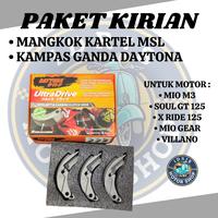 Gambar MANGKOK KARTEL MSL DAN KAMPAS GANDA DAYTONA MIO M3 / MIO SOUL GT 125 / X RIDE 125 / VILLANO / MIO GEAR - MANGKOK+KAMPAS dari Idris motor shop undefined 3 Tokopedia