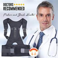 Gambar Magnetic Therapy Posture Corrector Brace Shoulder Back Support Belt - S - HITAM dari Fiandralife undefined 3 Tokopedia