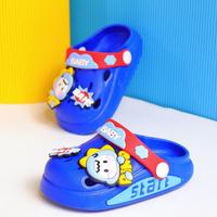 Gambar Fashion Sepatu Sandal Anak Laki Laki - B261 Sendal Sandal Slop Anak Laki Laki Perempuan Karakter Lucu Baim Anak Cewek Cowok Bahan Karet Jelly Anti Slip anti Licin Casual Umur 9 Bulan- 12 Tahun - BLUE, 18-19 dari Diti Fereibij undefined 2 Tokopedia