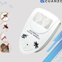 Gambar TERLARIS Anti Nyamuk Ultrasonic Machine Pest Repeller Electro / Alat Usir Pengusir Pencegah Pembasmi Pembunuh Tikus Nyamuk Lalat Cicak Cecak Kelabang Kelelawar Laba2 Ular Curut Kecoa Kecoak Semut Merah Serangga Hama Ampuh Anti Nyamuk Elektrik Elektronik - Putih dari Pandurati store undefined 1 Tokopedia