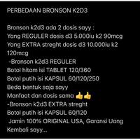 Gambar BRONSON VITAMIN D3 K2 5000 10000 IU K2 D3 100% ORIGINAL USA ASLI MURAH suplemen kesehatan vit vitamin original amerika d3 k2 2 in 1 support isi 60 120 caps kapsul tablet vitamin k2 as mk-7 90mcg 10.000iu 10.000 iu USA untuk tulang | LOVESHOP VITAMIN - 10K 120 dari Jamu_king undefined 5 Tokopedia