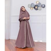 Gambar Gamis Syar'i Set Khimar Cringkle Airflow Premium - Fashion Muslim Wanita Ukuran Jumbo M - L – XL - XXL - 3XL - Baju Muslimah Elegan - Baju Pesta Syar'I - Model Gamis Terbaru - Baju Lebaran - Busana Muslim Seragam Pengajian Gamis Syar'i Terlaris - Milo, M dari Bruscco colection undefined 2 Tokopedia