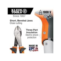 Gambar Diskon Klein Tools 200028Eins Pliers ElectricianS Insulated Diagonal Cutting Pliers With Slim Handle 1000V Rated Grips 8Inch dari Amtar Store undefined 2 Tokopedia