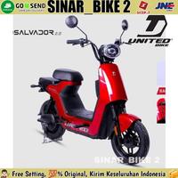 Gambar Terbaru!! Sepeda Motor Listrik United Salvador 2.0 600 Watt Electric Bike Original Part - Merah dari Royal Clasik Part undefined 2 Tokopedia