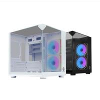 Gambar CUBE GAMING PREMIUM CIELO V2 WHITE - mATX Gaming Case - All White Inside - Front-Top & Left Side Tempered Glass - Aesthetic Mini Dual Chamber Design - Airflow Potential - Dust Filter - FREE 2Pcs 120mm Reverse Infinity Mirror ARGB Fan dari atStore Computer undefined 5 Tokopedia