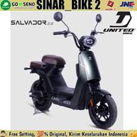 Gambar Terbaru!! Sepeda Motor Listrik United Salvador 2.0 600 Watt Electric Bike Original Part - Merah dari Royal Clasik Part undefined 4 Tokopedia